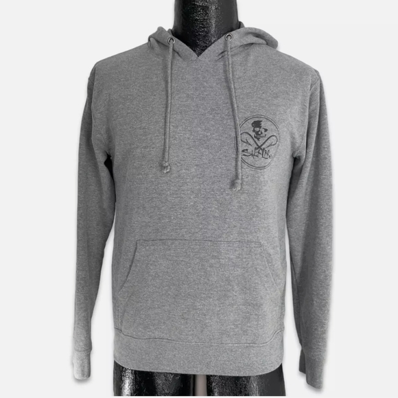 Salt Life Skull gray pullover hoodie Sz.2XL NWT - Picture 2 of 6